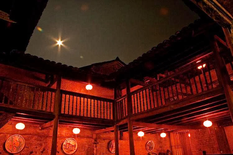 Dong Van Old Town at night time