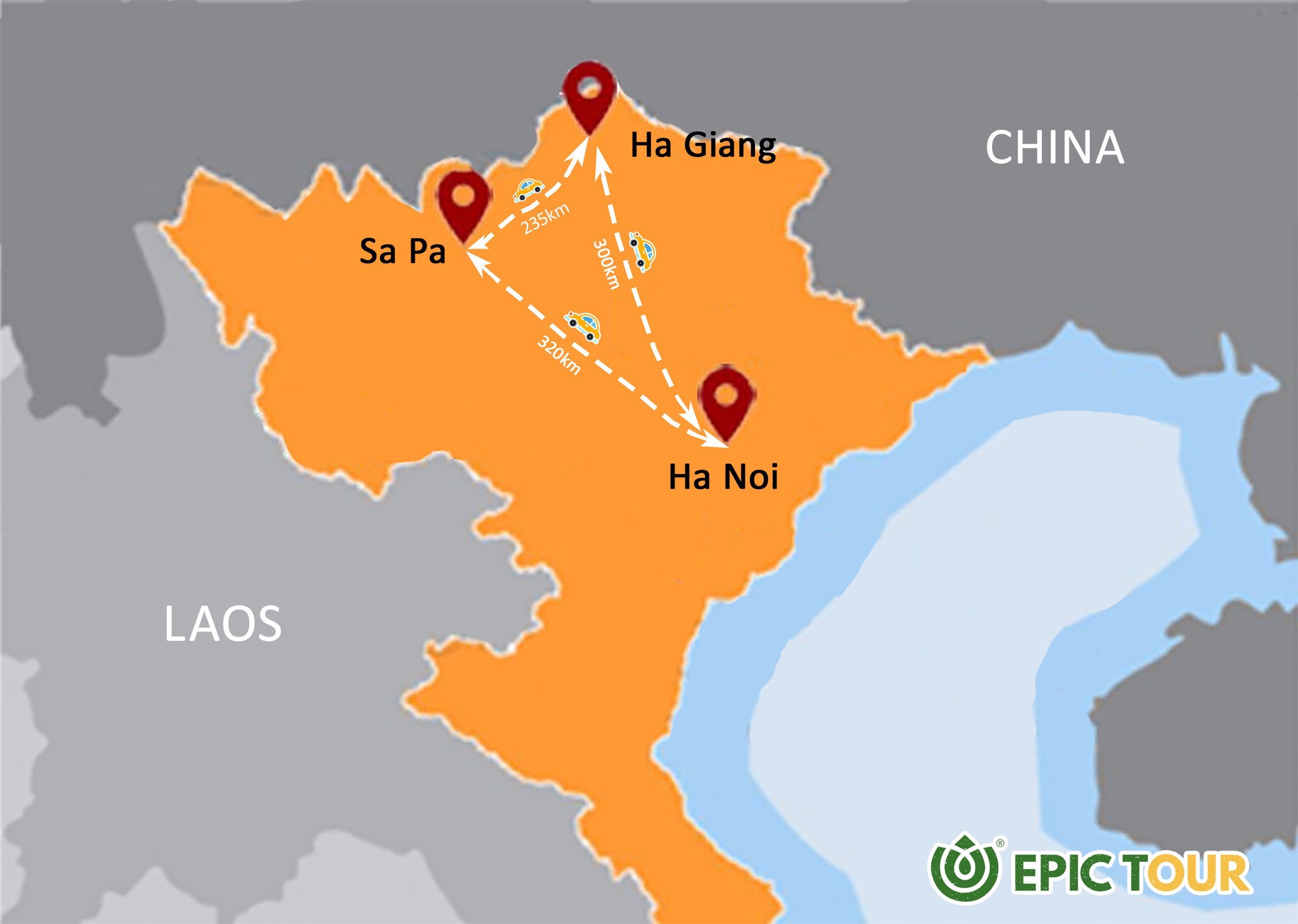 Ha Giang Sapa Map